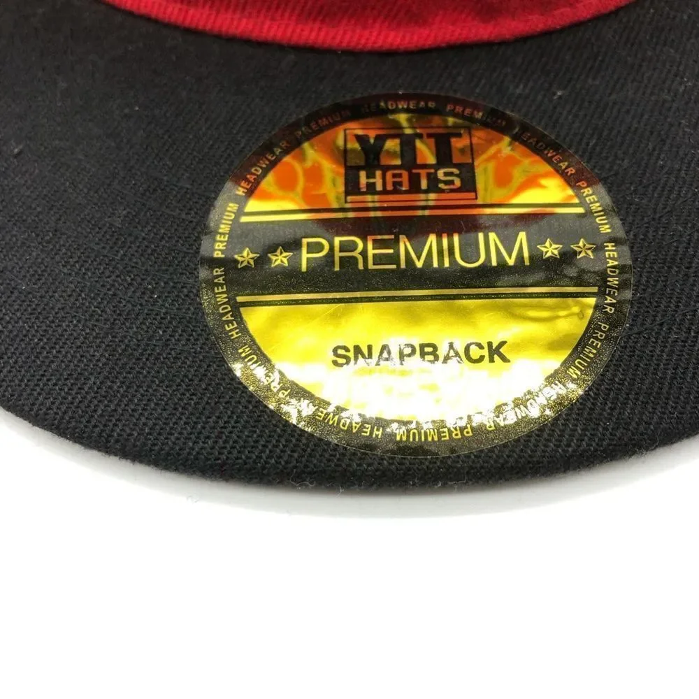 YTT Hats Chicago Embroidered‎ City Snapback Cap Red Black NWT